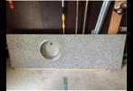 Aanrechtblad van graniet met spoelbak, Huis en Inrichting, Keuken | Keukenelementen, Ophalen, Gebruikt, 150 tot 200 cm, Minder dan 100 cm