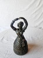 Antieke messing lady bell - Tafelbel, Antiek en Kunst, Antiek | Koper en Brons, Ophalen of Verzenden, Brons