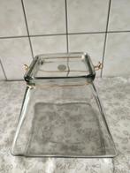 Glazen Pot/Vaas met Gouden Details, Huis en Inrichting, Woonaccessoires | Vazen, Ophalen, Overige kleuren, Minder dan 50 cm, Glas