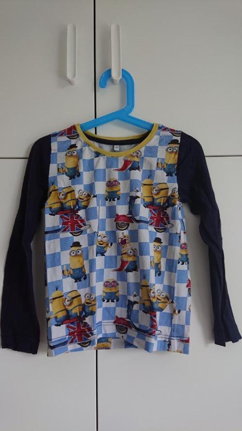 Longsleeve Britse Minions - maat 110 116, Kinderen en Baby's, Kinderkleding | Maat 110, Gebruikt, Jongen, Shirt of Longsleeve