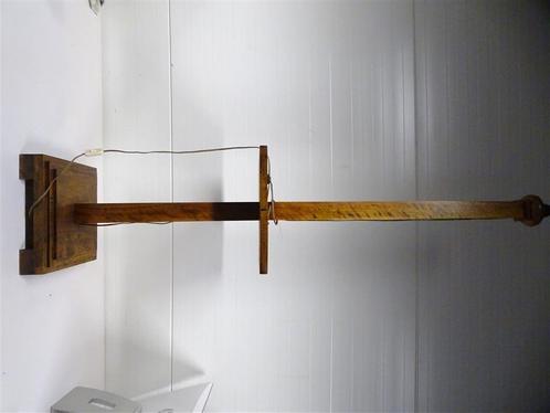 A6515. Massief Houten Vloerlamp, Huis en Inrichting, Lampen | Vloerlampen, Gebruikt, Ophalen