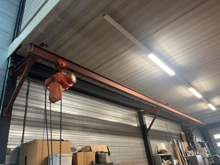 Elektrische bovenloopkraan 1000kg - 11m rail - 380v, Doe-het-zelf en Verbouw, Lieren en Takels, Ophalen