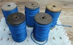 SALE Franse brocante houten klossen met blauw koord, Ophalen of Verzenden