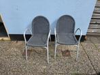 Twee tuinstoelen zie foto,s., Tuin en Terras, Ophalen, Gebruikt