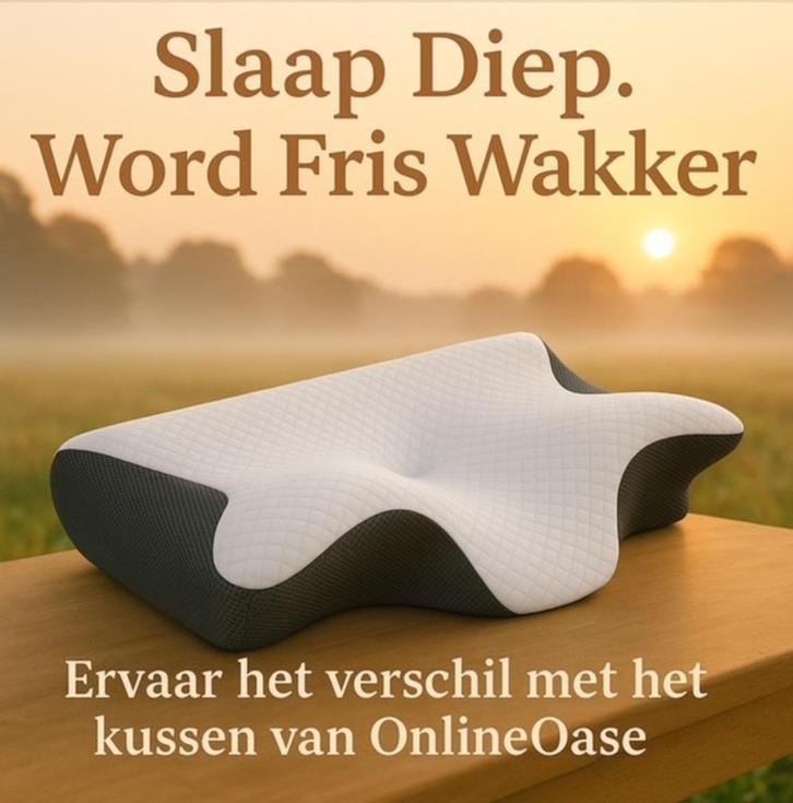 Ergonomisch traagschuim kussen – helpt tegen nekpijn, Huis en Inrichting, Slaapkamer | Beddengoed, Nieuw, Kussen, Eenpersoons