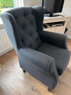 Antraciet Fauteuil - Stijlvol en Comfortabel, Ophalen, Gebruikt, Stof, 75 tot 100 cm