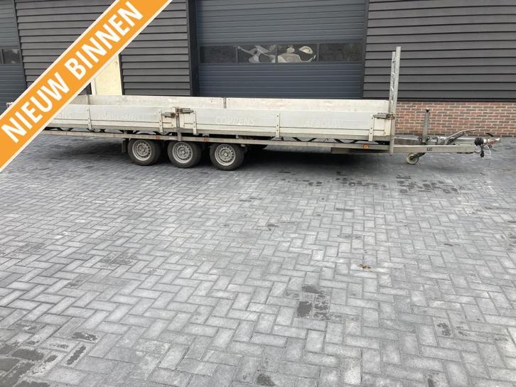 Hulco Medax Plateauwagen aanhanger aanhangwagen tandemasser, Auto diversen, Aanhangers en Bagagewagens, Gebruikt