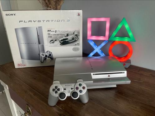 PlayStation 3 Satin Silver Volledig Gereviseerd NTSC-J, Spelcomputers en Games, Spelcomputers | Sony PlayStation 3, Zo goed als nieuw