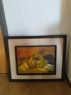 Prachtig schilderij fruit-Groente breed 62cm x hoog 50cm, Ophalen of Verzenden