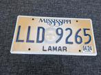 Mississippi Kentekenplaat USA Nummerbord Nummerplaat License, Verzamelen, Ophalen of Verzenden, Gebruikt, Auto's