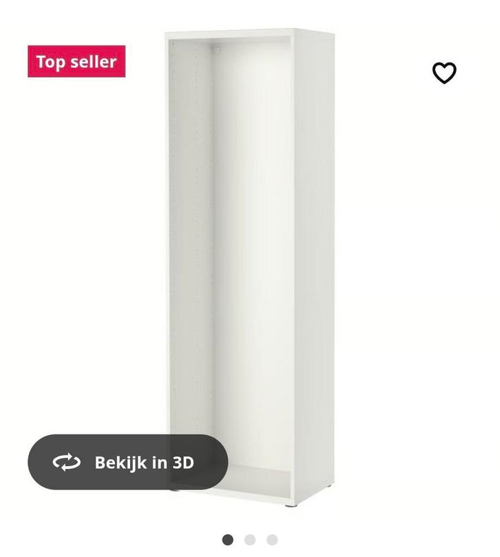 ikea besta  Basiselement - Wit - 60x40x192 cm, Huis en Inrichting, Kasten | Overige, Zo goed als nieuw, Ophalen