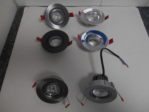 6 inbouwspots  verschillend   nr 1, Huis en Inrichting, Lampen | Spots, Nieuw, Plafondspot of Wandspot, Metaal of Aluminium, Led
