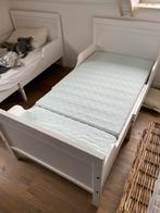 Meegroeibed Ikea met matrassen, lattenbodem 2x, Ophalen, Eenpersoons, Wit, Kind