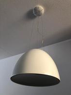 Toplicht design eivormige hanglamp eettafel wit NIEUWSTAAT, Metaal, Ophalen of Verzenden, Zo goed als nieuw, Modern design