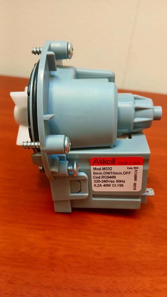 universele Askoll M332 afvoerpomp cod.RC0489 0,2A 40W CI.155, Witgoed en Apparatuur, Onderdelen en Toebehoren, Zo goed als nieuw