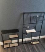 Xenos Wandrekken met plankjes en opbergrekjes, Met plank(en), Minder dan 50 cm, Gebruikt, Overige materialen