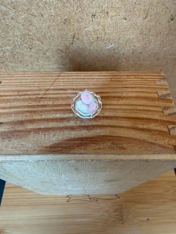 Glazen schaaltje met watjes - 1x1.5cm - glas beschikbaar voor biedingen