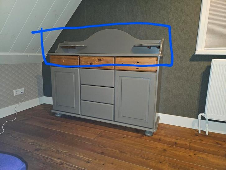 Opzet voor kast of bureau met twee laadjes, Huis en Inrichting, Kasten | Overige, Gebruikt, Ophalen