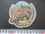 sticker Paard Paardenhoofd hoefijzer  BR009, Ophalen, Zo goed als nieuw