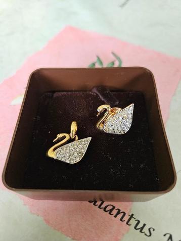 Swarovski Zwaan hanger en pin broche/speld met kristalsteen beschikbaar voor biedingen