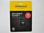 Intenso micro SD kaart 16GB nieuw, Nieuw, 16 GB, SD, Intenso