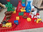 Duplo Indianen Set 2436 big chief Brown bears camp, Ophalen of Verzenden, Gebruikt, Complete set, Duplo