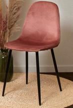 Velvet roze stoelen incl ronde tafel, Huis en Inrichting, Stoelen, Vier, Ophalen of Verzenden, Zo goed als nieuw, Overige kleuren