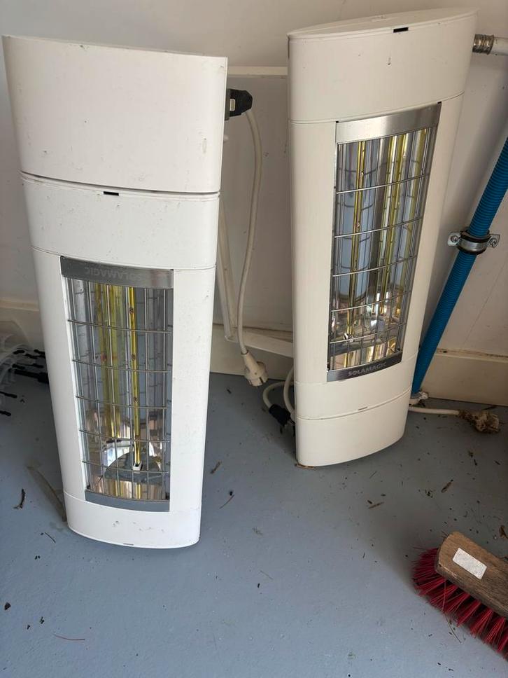 Solamagic Terras Heater 2000W twee stuks. Buitenkansje!, Huis en Inrichting, Kachels, Zo goed als nieuw, Vrijstaand, Overige soorten