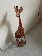 Houten giraffe 60 cm zwaar hout, Ophalen of Verzenden