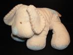 TIAMO HOND VELOURS WIT MET BLAUWE ACCENTEN ZOALS, Kinderen en Baby's, Speelgoed | Knuffels en Pluche, Verzenden, Nieuw, Hond