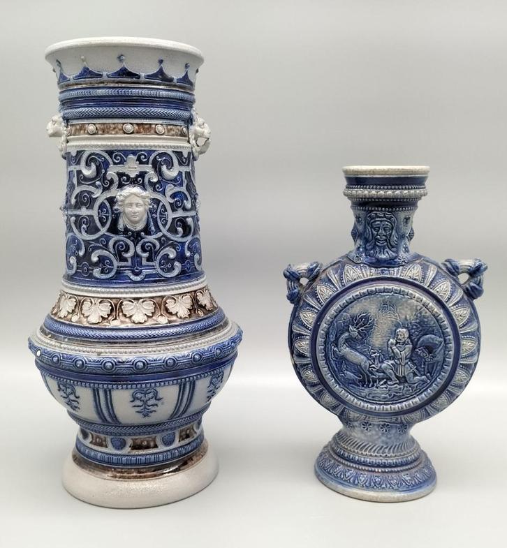 Westerwald keramiek- zeer decoratief!, Antiek en Kunst, Antiek | Keramiek en Aardewerk, Ophalen