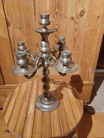Tinnen Kandelaar - Prachtig en Zwaar, Antiek en Kunst, Ophalen, Overige materialen