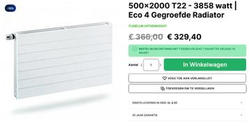 radiatoren type 22 diverse afmetingen  beschikbaar voor biedingen