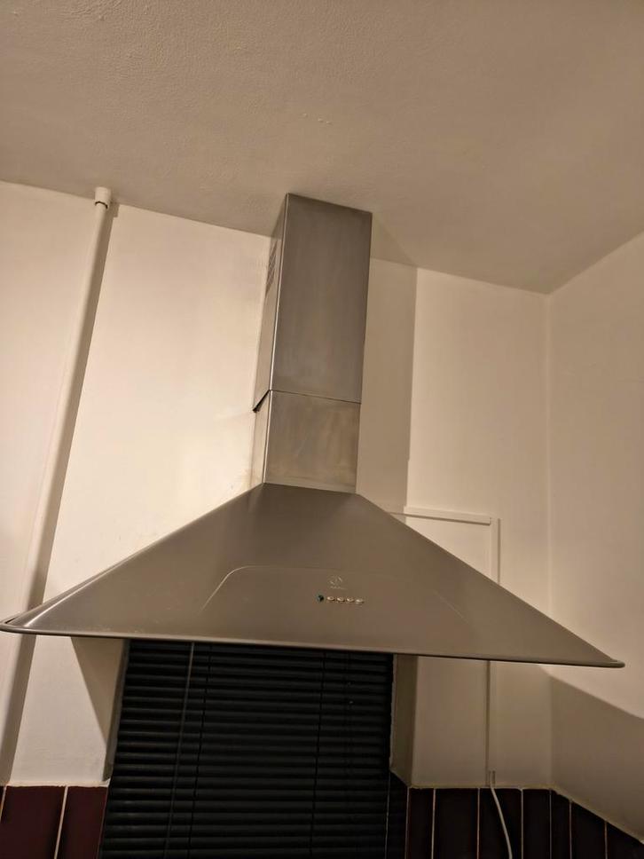 Afzuigkap - Wandschouwkap, Witgoed en Apparatuur, Afzuigkappen, Gebruikt, Vrijstaand, Wandschouwkap, 200 tot 400 m³ per uur, Motor