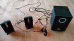 Multimedia speaker set, Computers en Software, Pc speakers, Ophalen, Gebruikt, Audiokanaal 2.1, Logitec