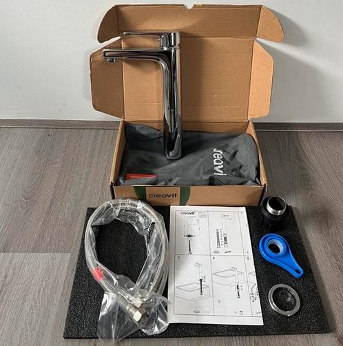Creavit Wastafelkraan Sharp Hoog SR6500 Chroom, Huis en Inrichting, Badkamer | Badtextiel en Accessoires, Nieuw, Overige typen