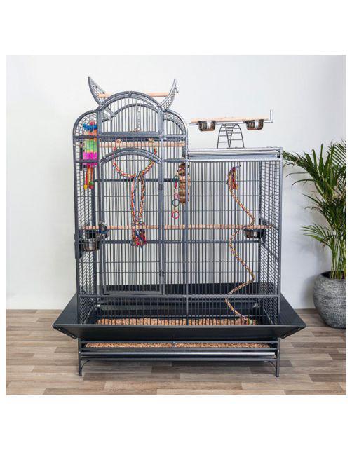 Keddoc Colorado Papegaaienkooi, Dieren en Toebehoren, Vogels | Hokken en Kooien, Zo goed als nieuw, Vogelkooi, Aluminium, Ophalen