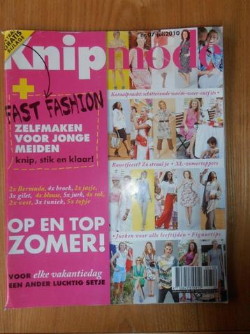 Knipmode juli 2010 voor elke dag een ander setje patronen beschikbaar voor biedingen