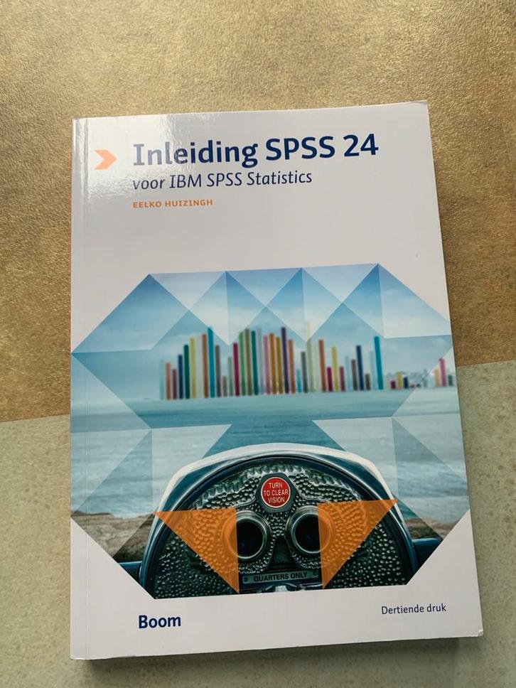 Inleiding SPSS 24, Boeken, Studieboeken en Cursussen, Zo goed als nieuw, HBO, Beta, Ophalen of Verzenden