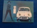 ansichtkaart Renault Dauphine ( wit ), Ophalen of Verzenden, 1960 tot 1980, Ongelopen, Voertuig