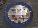 blauw kunststof spiegel 50 cm Allibert design jaren 70 retro, Huis en Inrichting, Woonaccessoires | Spiegels, Gebruikt, Rond, ?