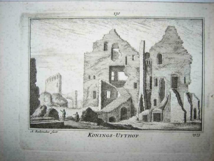 130 / Delft Konings Uithof Kopergravure 18e Eeuw, Antiek en Kunst, Kunst | Etsen en Gravures, Ophalen of Verzenden