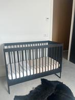 Kidsmill zwart ledikantje compleet, Kinderen en Baby's, Babywiegjes en Ledikanten, Ophalen, Zo goed als nieuw, Ledikant