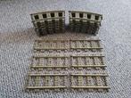 Partij O208=16x Lego 9v trein bocht + 6x Recht, Lego, Lego, Gebruikt, Lego