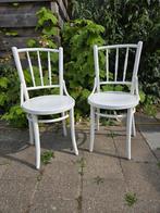 Vintage, retro, brocante Franse café stoelen, stoel, Ophalen, Bruin