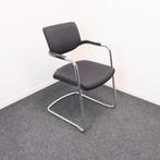 Interstuhl - Vergaderstoel - Zwart - Chroom - Slede, Huis en Inrichting, Stoelen, Ophalen of Verzenden, Nieuw, Zwart, Vier