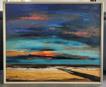 Paul PERMEKE, zonsondergang op zee beschikbaar voor biedingen