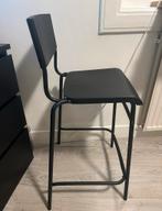 IKEA Barkruk - Zwart - Goede staat, Huis en Inrichting, Ophalen, Met voetsteun, 60 tot 90 cm, Zo goed als nieuw