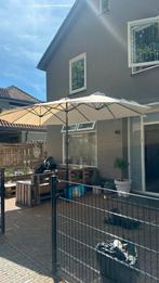 Tectake parasol beige, Tuin en Terras, Parasols, Ophalen, Nieuw
