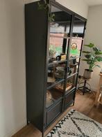 Industriële vitrinekast zwart, Ophalen, 100 tot 150 cm, Zo goed als nieuw, 150 tot 200 cm
